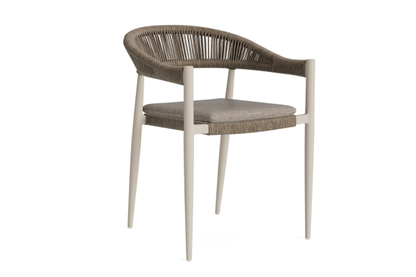 LIFE - Ibiza Gartenstuhl beige/taupe geflecht Soltex beige