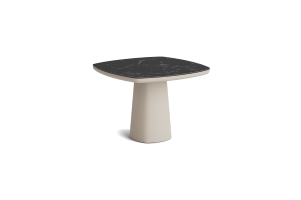 LIFE - Madeira Essisch beige 100x100 runded Keramik nero
