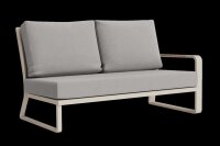 LIFE - Montana lounge beige/FSC robust Teak 2-Sitz Bank...