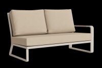 LIFE - Montana lounge beige/FSC robust Teak 2-Sitz Bank...