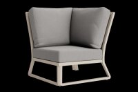 LIFE - Montana lounge beige Ecke Boucle platinagrau