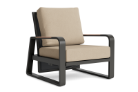 LIFE - Montana lounge verstellbar lava/FSC robust Teak...